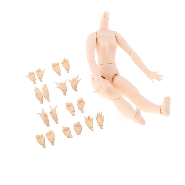 Muñeca 1/6 Hugo Piezas desnudas femeninas pares de manos Cosplay DIY piel blanca