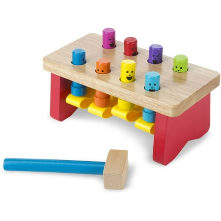 Melissa & Doug Deluxe Pounding Bench Wooden Toy With ... Melissa & Doug Deluxe Pounding Bench Wooden Toy With ...
