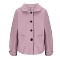 thumbnail image 4 of Casual Jackets for Women Long Sleeve Solid Button Pocket Ladies Blouse Coat Outwear Jacket, 4 of 6
