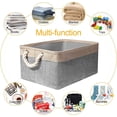 thumbnail image 4 of Set Of 4 Storage Basket, Folding Storage Cubes Open Storage Boxes-40cm, Multicolor Storage Boxes For Clothes, Toys, Cabinets, Cupboards, Shelves, 4 of 5