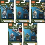 Mega Construx Halo Heroes Series 15 Complete Set of 5 Buildable Action Figures