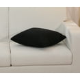 thumbnail image 3 of Mainstays Solid Texture Polyester Square Decorative Throw Pillow, 18" x 18", Black, 3 of 5