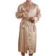 thumbnail image 1 of Batas para hombre, lisas, informales, de manga larga, con cordones, con bolsillo para el hogar, pijama largo para hombre, 1 of 5
