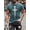 Green, variant on Men's Vintage Oil Painting Faith Jesus Cross Print Casual T-Shirts Christ Crewneck Short Sleeve Shirts for Men Light blue XXL