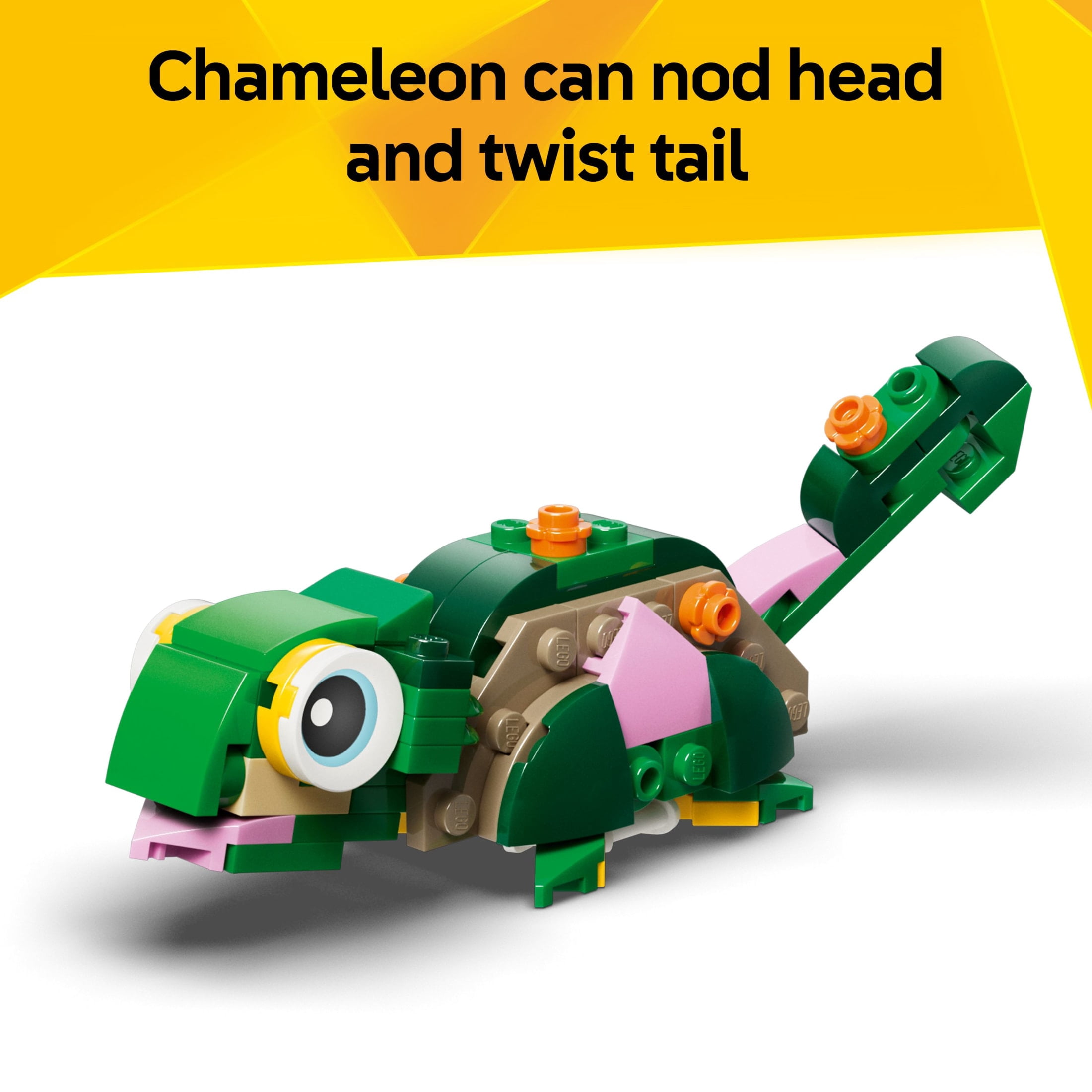 LEGO Creator 3 in 1 Turtle with a Water Lily Flower - Building Toy for Girls & Boys, Ages 7+ - Cute Birthday Gift for Kids - Build a Chameleon, Frog, or Turtle - 31377