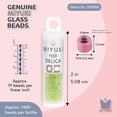 thumbnail image 3 of Miyuki Delica Seed Beads – Size 11/0 (1.6 mm), DB1888, Transparent Chartreuse Luster, 7.2 g, Approx. 1440 Beads, 3 of 7