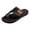 Coffee, variant on Women's Mesh Toe Loop Slides, Open Toe Flat Orthotic Sandals, Women's Hollow Mesh Slide Sandals Comfortable Vacation Sandals Summer Slip On Wedge Sandals Flip Flops Beach Sandals, Black 5