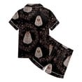 thumbnail image 5 of 8-9 Years Tween Halloween Pajama Set Long Sleeve Pants Sleepwear Outfits Pajamas Set For Girls Girls Matching Pajama Sets With Prints, 5 of 6