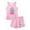 Pink Stripe, variant on Beezizac Girls Tank Top Pajamas – Size 10 Summer Shorts PJS Set Big Kids Clothes for Tween/Teens Pink Stripe