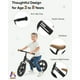 thumbnail image 4 of Bicicleta Balance KRIDDO para niños de 2 a 5 años con asiento ajustable, color negro, 4 of 7
