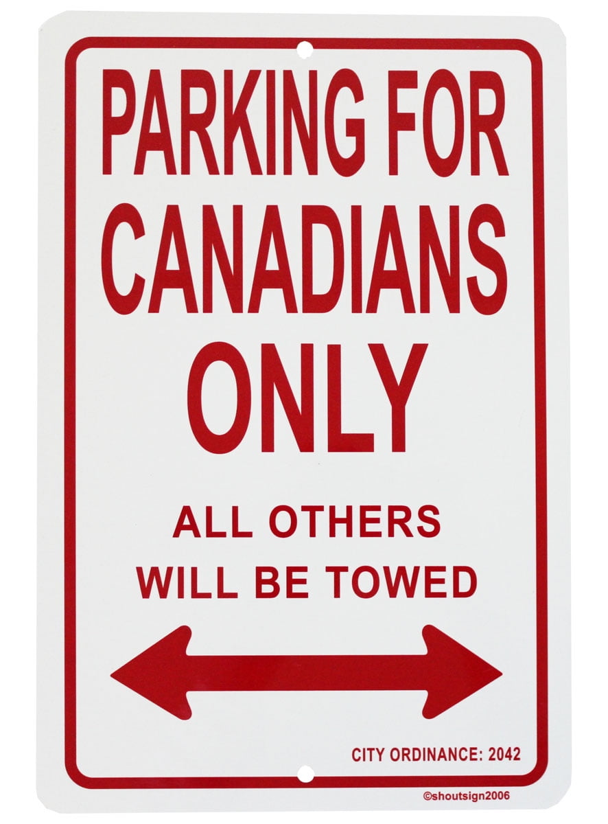 Canada Parking Sign