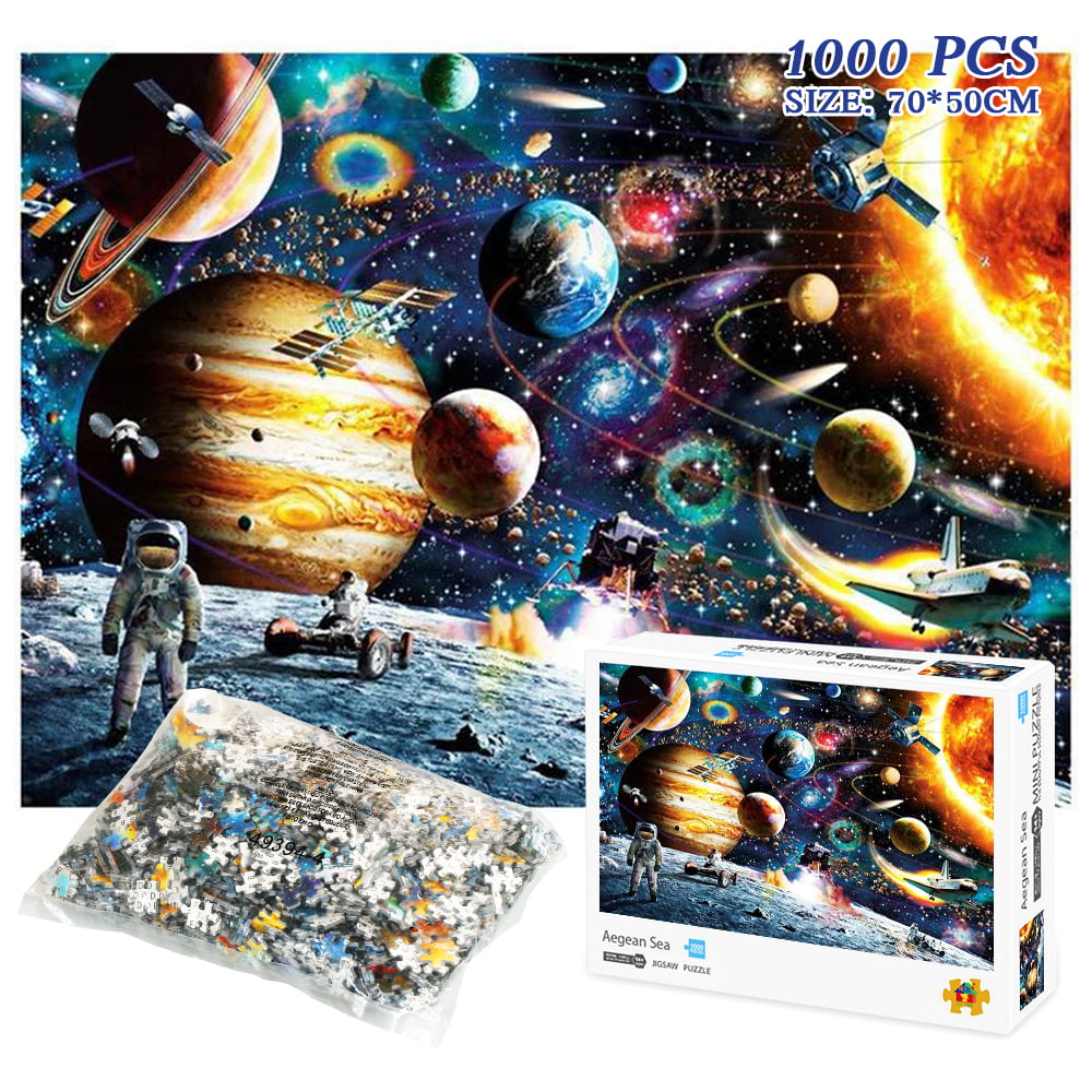 US 1000 Piece Jigsaw Puzzle Colourful Educational Toys Adult Flower Mini Slice 