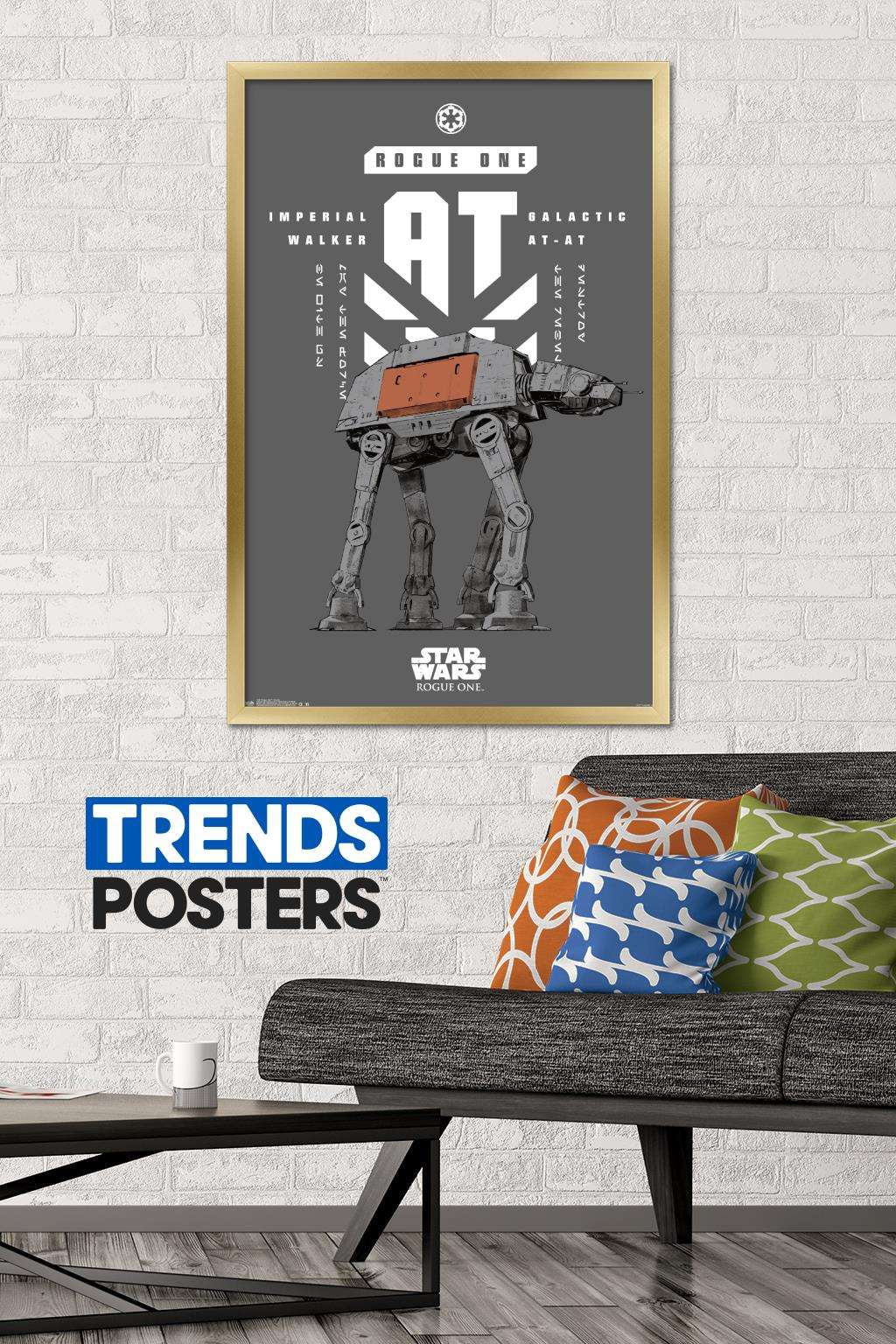 Star Wars: Rogue One - Banner Wall Poster, 22.375" x 34", Framed