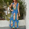 thumbnail image 3 of Fun Pizza Art Sleeveless Dress Women's Summer Suit Dresses for Women 2025 Luxury Party Dress, 3 of 6