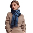 thumbnail image 1 of Bufanda larga a cuadros para mujer, bufanda gruesa de gran tamaño, cálida, para invierno y otoño, bufandas grandes a cuadros, chal, bufanda de cachemira, bufanda de invierno a cuadros, 1 of 5