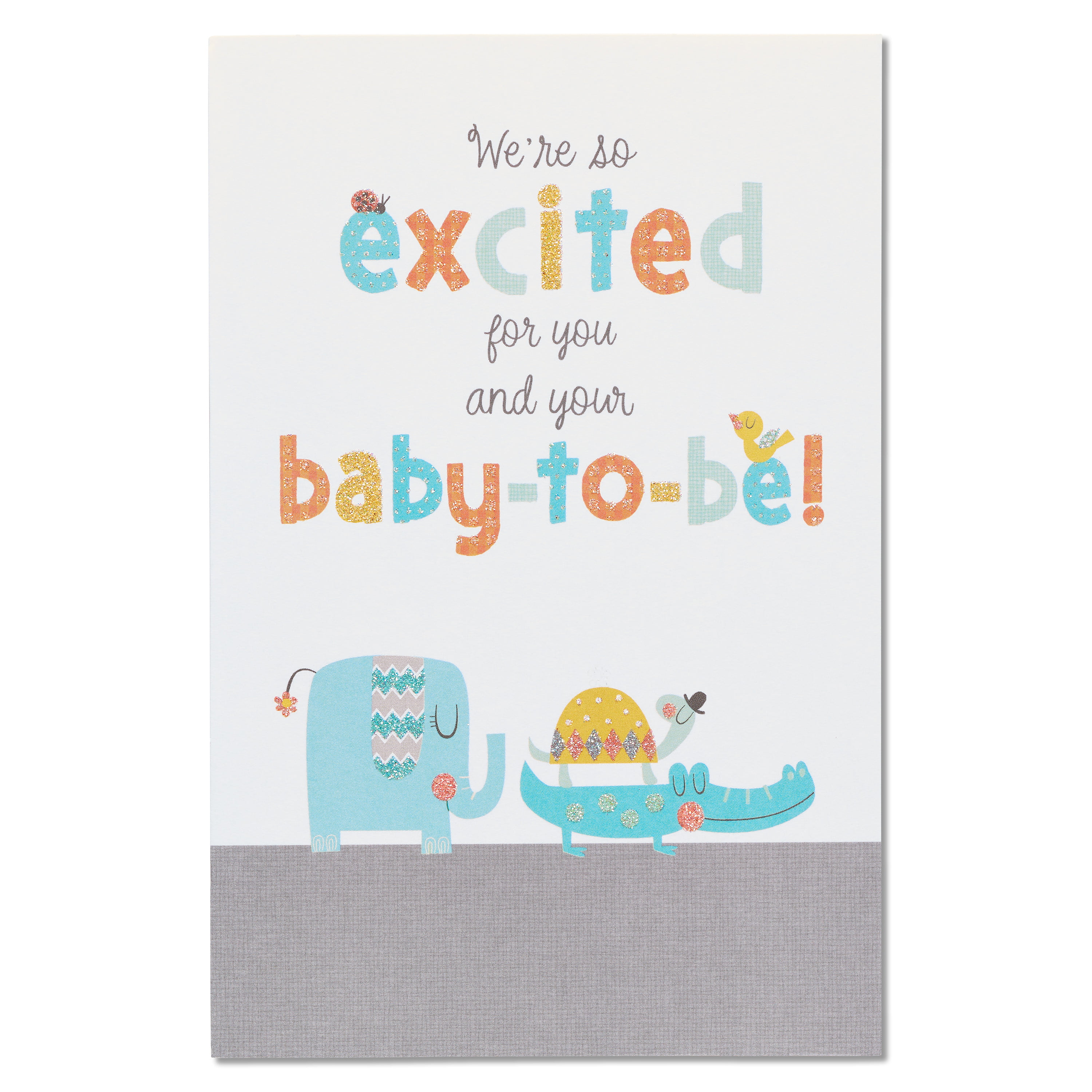 AMERICAN GREETINGS® Happy Shower Baby Shower Congratulations Card with