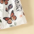 thumbnail image 7 of Edvintorg Girls Dresses Summer 2025 Floral Printed Round Neck Fly Sleeve Knitted Dress Knee Length Children Wedding Dress for Girls 2-9Years, 7 of 7