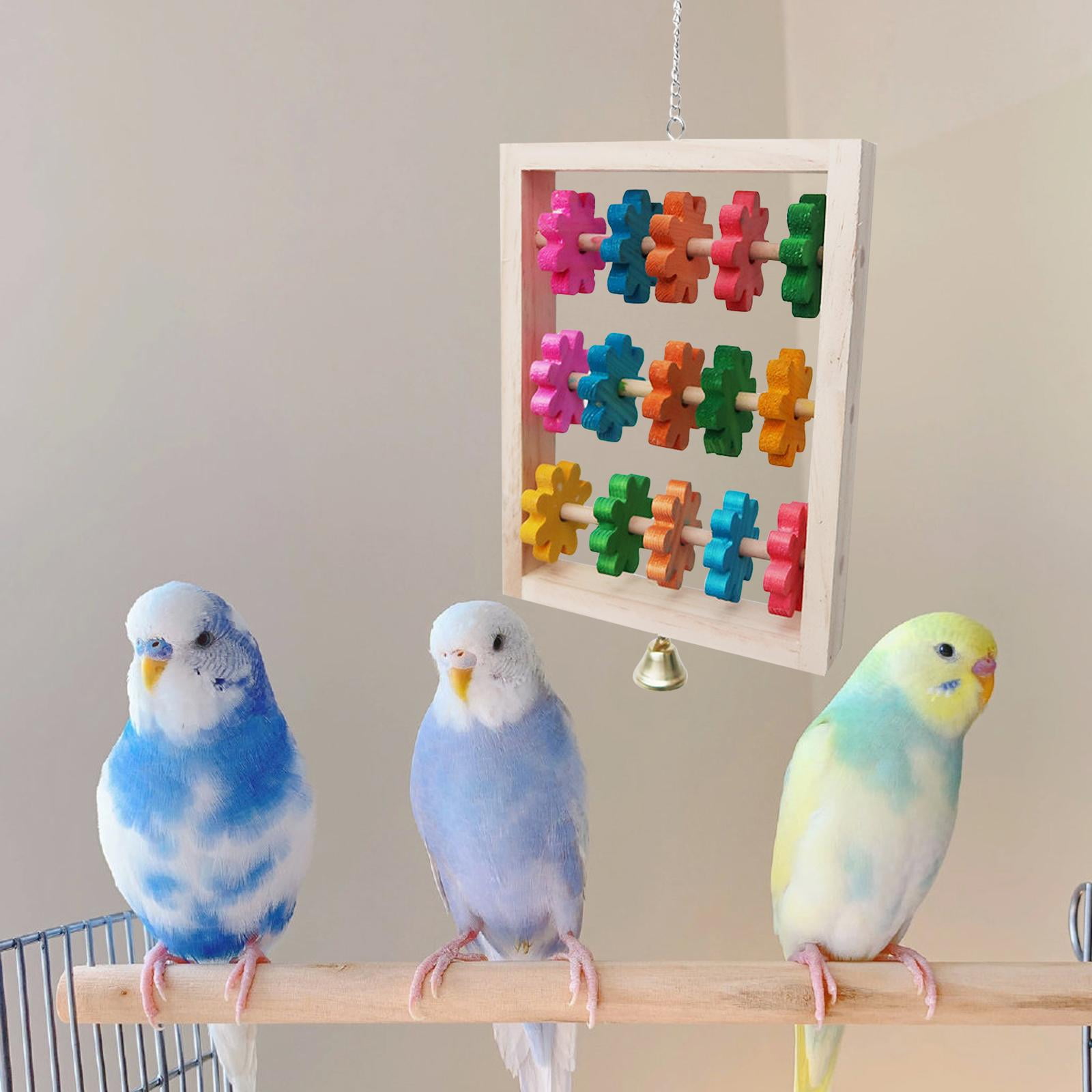 Bvdfgk Bird Swing Toys Bird Cage Toy Exercise Hanging Parrot Perch Macaw Finches Budgie Multi