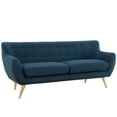 thumbnail image 2 of Modway Remark Modern Upholstered Fabric Tufted Sofa in Azure Blue, 2 of 4