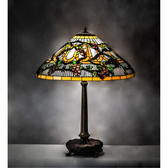 31" High Jeweled Grape Table Lamp