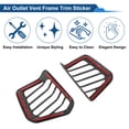 thumbnail image 6 of Unique Bargains Air Condition Outlet Vent Trim Cover Frame for Jeep Wrangler JL JLU 4XE 2018-2023 Dashboard Interior Air Outlet Vent Frame Carbon Fiber Black 1 Pair, 6 of 6