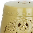 thumbnail image 2 of Safavieh Flora Glazed Ceramic Decorative Garden Stool, Cream, 2 of 2