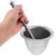 thumbnail image 4 of 1 juego de prensa de ajo con mortero, triturador de jengibre, recipiente de metal, herramienta para moler especias, 4 of 7