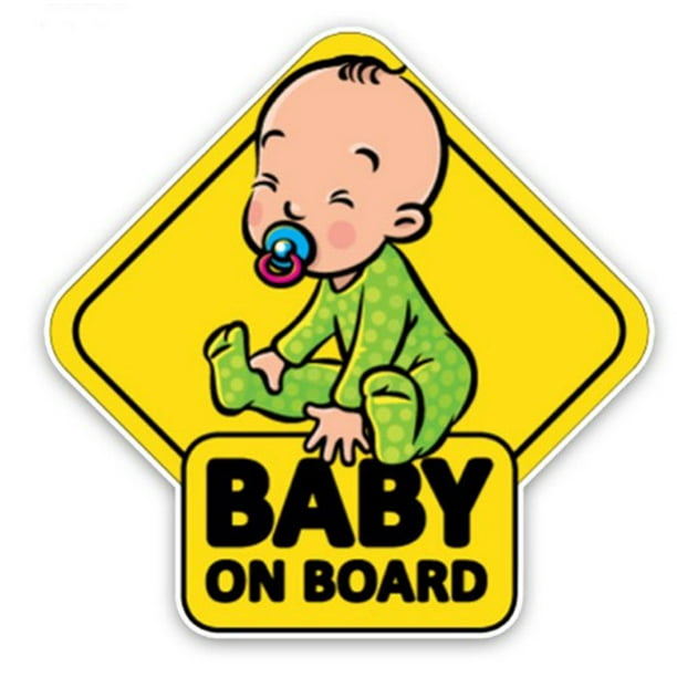 Autocollant voiture Bébé à bord : BABY BOY à bord. Stickers auto.