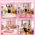 thumbnail image 2 of Ambifirner Expandable Gymnastics Bars, Adjustable Height Gymnastic Horizontal Bars 35"-51", Triangle Stable Structure Folding Training Bar for Home, 2 of 8