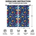thumbnail image 2 of Blackout Kids Curtains,Colorful Dinosaurs Names Palms Clouds Pattern Childrens Insulated Curtains Set Of 2,Bedroom Essentials,Toddler Room Decor 42"x84", 2 of 5