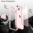 thumbnail image 7 of JETech Glitter Case for iPhone 13 6.1-Inch, Bling Sparkle Shockproof Phone Bumper Cover, Cute Sparkly for Women and Girls (Pink), 7 of 7