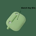 thumbnail image 4 of Glow In The Dark Silicone Case For Airpods Pro 3rd Generation, Soft Protective Cover With Metal, 4 of 8
