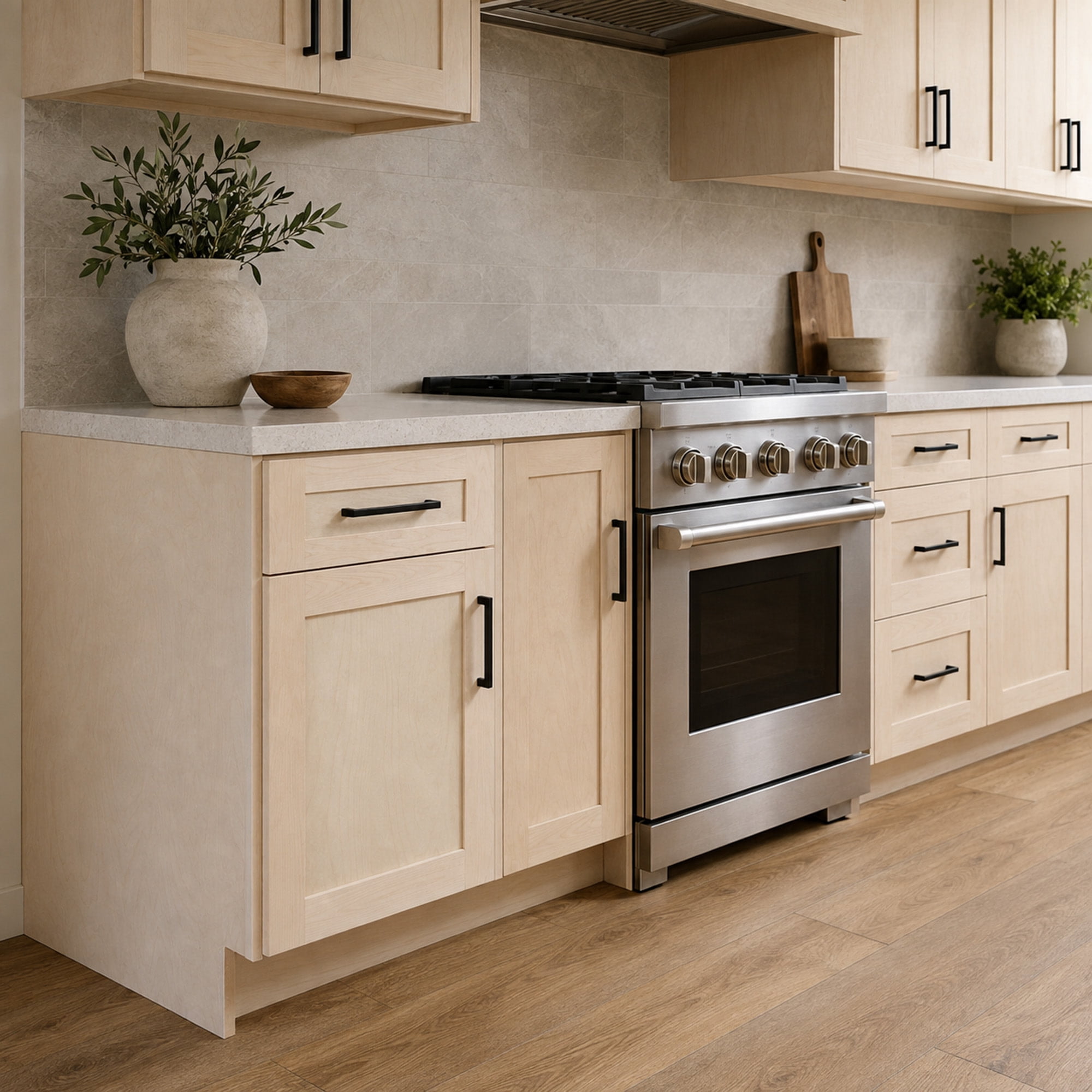 Design House Brookings Kitchen Base Cabinet, Unfinished Birch, 18"