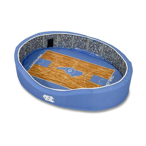 Carolina Blue/White North Carolina Tar Heels 23'' x 19'' x 7'' Small Basketball Stadium Oval Dog Bed