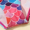 thumbnail image 5 of GYRATEDREAM 2-10T Girls Mermaid Swimsuits 3 Piece Bikini Set Bathing Suit Swimwear with Cover Up Beach Skirt UPF 50+, 5 of 11