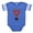 Royal Blue, variant on CafePress - Heart Royal Medallion - Cute Infant Baby Football Bodysuit
