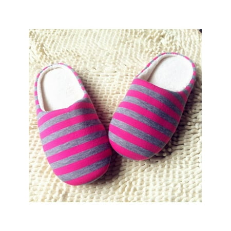 

Topumt Men Women Home Anti-slip Shoes Soft Warm Cotton House Indoor Slippers Hotel Shoes