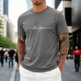 thumbnail image 2 of Graphic City Skyline Letter Print Short Sleeve Crewneck Tee Casual Summer Outfits Daily Wear Men T Shirts Comfy Tee Tshirts for Boys, 2 of 4