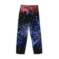thumbnail image 6 of Balery Glasses And Fireworks print Men's Pajama Pants,Ultra Lightweight Pjs,Lounge Pant-Large, 6 of 9