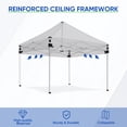 thumbnail image 5 of COOS BAY 5x5 Pop-up Instant Outdoor Canopy with 4 Side Wall Panels, Portable Lightweight Tent with Carry Bag, Gray, 5 of 9