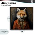 thumbnail image 4 of Stupell Industries Traditional Mystical Metamorphosis Fox Black Framed Giclee Art, 24 x 24, by Lazar Studio, 4 of 8