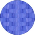 thumbnail image 1 of Ahgly Tapis Rond Lavable en Machine Intérieur Transitionnel Bleu Ciel, 6 Pieds Rond, 1 of 7