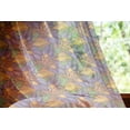 thumbnail image 2 of Floral Tulle Curtains with Rod Pocket, Vibrant Flowers Botany Mother Earth Tropicana Exotic Funky Vibes Pattern, Sheer Drape for Wedding Party 2 Panels, 7 Sizes, Marigold Violet Purple, by Ambesonne, 2 of 3
