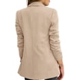 thumbnail image 2 of ORUYROP Women's Solid Color Casual Long Sleeve Lapel Button Blazer Jacket, 2 of 3