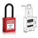 thumbnail image 3 of Candado de seguridad rojo, candado de seguridad rojo denso Candado de seguridad con bloqueo y etiquetado Calidad en la que puede confiar, 3 of 10