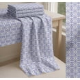 thumbnail image 6 of Soimoi Blue Cotton Voile Fabric Moroccan Damask Printed Craft Fabric by the Yard 42 Inch Wide, 6 of 7