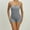Gray, variant on Rompers for Women Short Workout Romper Onesie Sleeveless Spaghetti Strap Seamless Built in Bra Workout Bodycon Summer Bodysuit Rompers Unitard Backless Yoga Outfits