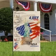 thumbnail image 5 of Wzzjkit Patriotic 4th of July Garden Flag 12x18in, Memorial Day Garden Flag for Outdoor Yard Party Supplies, Linen Fourth of July Garden Flag, 5 of 5