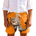 thumbnail image 2 of Pantalones cortos de playa para niños y niñas, de color liso, con estampado bonito, transpirables y con bolsillos, para verano, 2 of 9
