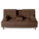 thumbnail image 2 of Sofá Cama Con Portavasos De Velvet Chocolate Modelo Zambroni, 2 of 9